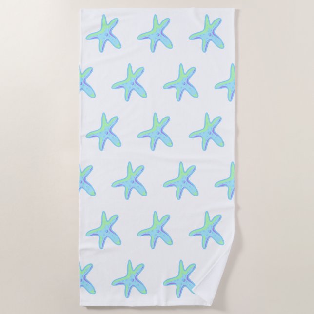 Fun Starfish Strandtuch (Vorderseite)