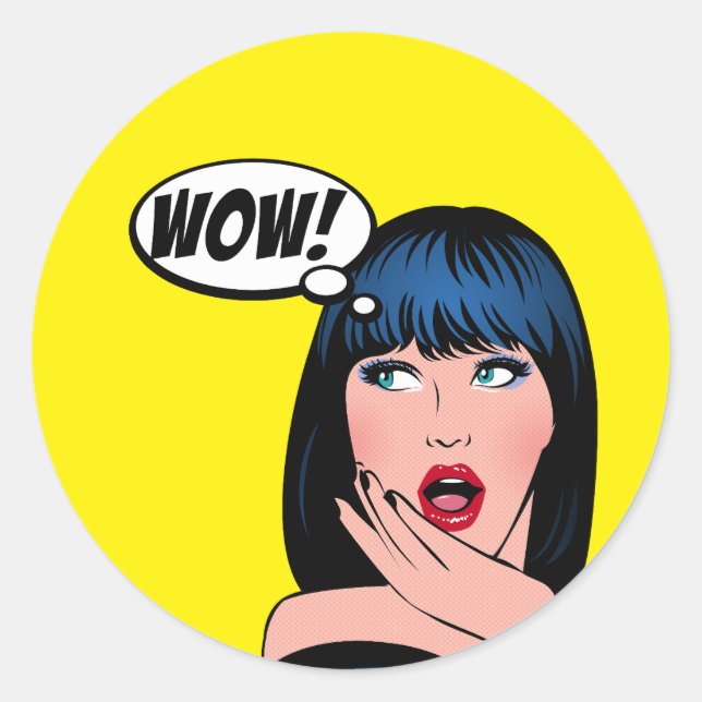 Fun sticker in pop art style (Vorderseite)