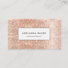Fun Stilvolle Imitate Kupfer Sequin Pattern Beauty Visitenkarte