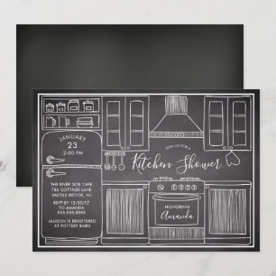 Fun Stock Die Küchendusche Einladungen