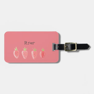 Fun Strawberry Girl's Luggage Tag Gepäckanhänger