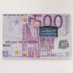 Fun Street Art Graffiti einer Banknote von 500 Eur Puzzle