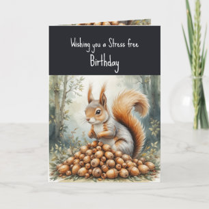 Fun Stress Free Nut Free Geburtstag Niedliches Eic Karte
