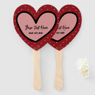 Fun Stylist Sweet Heart Party Vorlage Fächer