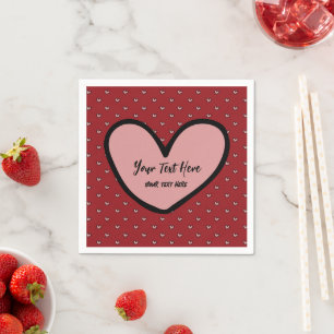 Fun Stylist Sweet Heart Party Vorlage Serviette