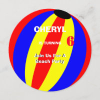 Fun Summer Beach Ball personalisiert