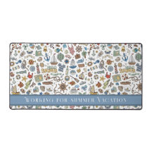 Fun Summer Beach Illustrationen, bearbeitbarer Tex