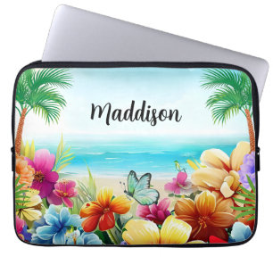 Fun Summer Beach Szene Laptopschutzhülle