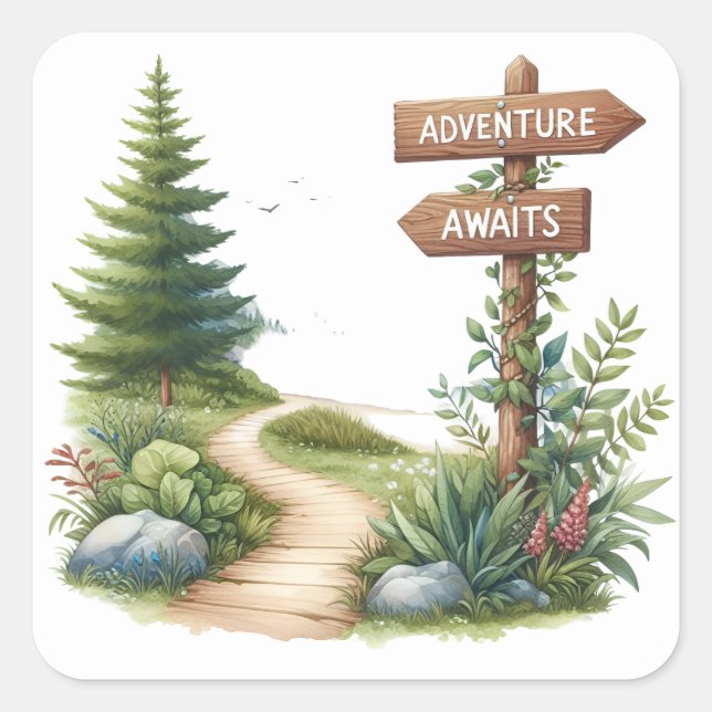 Fun Summer Camping Stickers (Vorderseite)