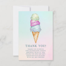 Fun Summer Ice Cream Foto Geburtstagsparty