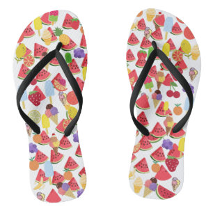 Fun Summer Muster Flip Flops