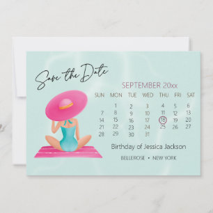 Fun Summer Pool Party Wasserfarbe Süß 16 Save The Date