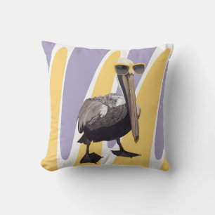 Fun Summer Vibes Pelican Bird Kissen