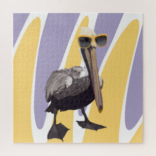 Fun Summer Vibes Pelican Bird Puzzle