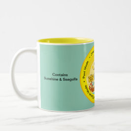 fun sunny destination seagull beach traveller name zweifarbige tasse
