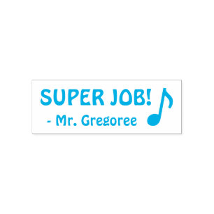 Fun "SUPER JOB" Briefmarke für Markierungskautsch Permastempel