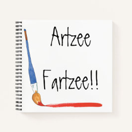 Fun Super Niedlich Artzee Fartzee Spiral Sketch Notizbuch