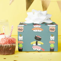 Fun Sushi Characters Pattern | Kawaii Funny Food