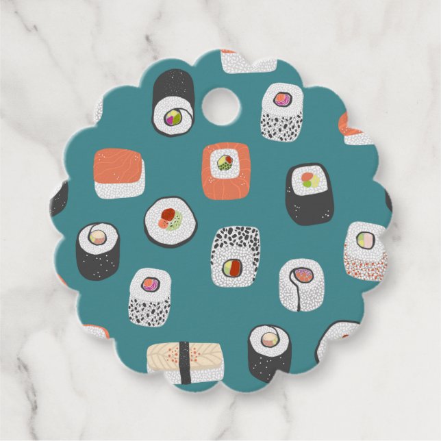 Fun Sushi Geschenkanhänger (Vorderseite)