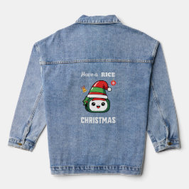 Fun Sushi Weihnachten Jeansjacke