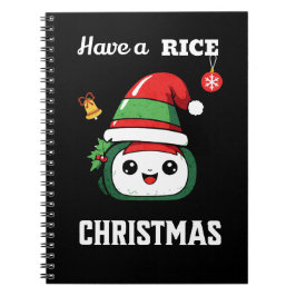 Fun Sushi Weihnachten Notizblock