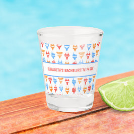 Fun Swimsuit Party Personalisiert Bachelorette Schnapsglas