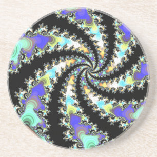Fun Swirled Fraktal Stone Untersetzer