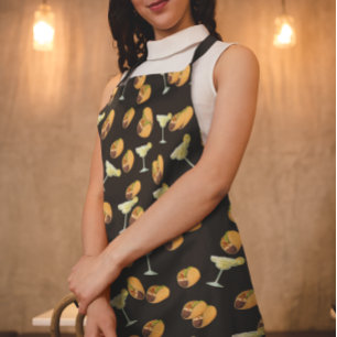 Fun Taco Margarita Mexiko Beach Pattern Schürze