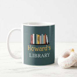 FUN! Tasse - Bibliothek - Personalisiert - Name hi