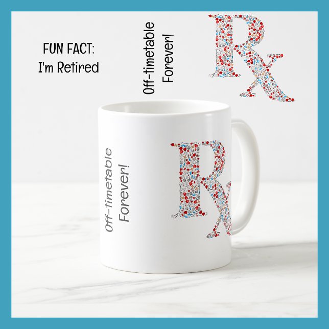 Fun Tatsache ich bin müde Apotheker Funny Retireme Kaffeetasse (Fun Fact: I'm Retired | Funny Retirement Mug for a Pharmacist | Cute, modern, elegant, minimalist)