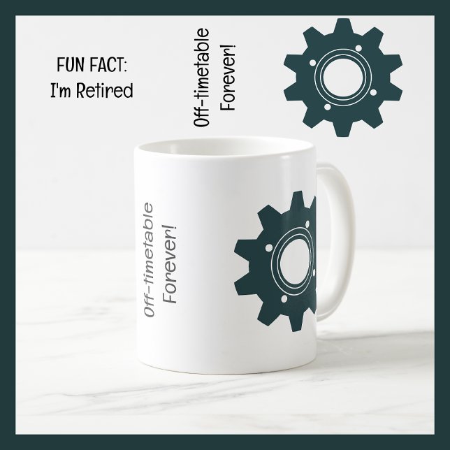 Fun Tatsache ich bin müde Maschinenbauingenieur Fu Kaffeetasse (Fun Fact: I'm Retired | Funny Retirement Mug for a Mechanical Engineer | Cute modern elegant simple)
