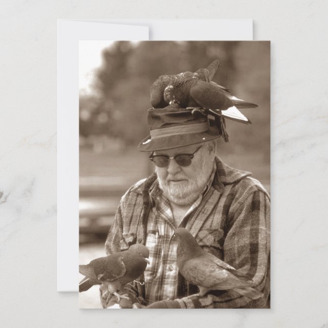 Fun Tauben Vögel Mann Ich habe Ankündigungen versc (Vorderseite)