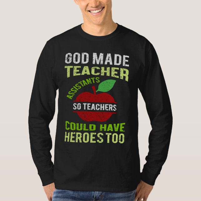 Fun Teacher Assistant Saying Appreciation T-Shirt (Vorderseite)