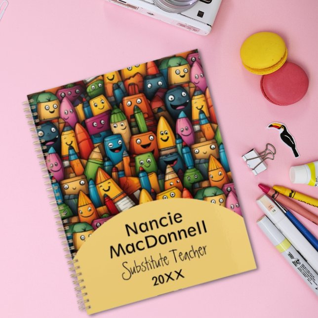 Fun Teacher Bildung Farbenfrohe Cartoon Pen Muster Planer (Fun Teacher Education Colorful Cartoon Pen Pattern Planner)