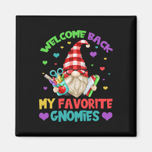 Fun Teacher Gnome T-Shirt - Niedlich Willkommen zu Magnet