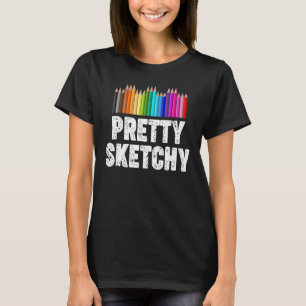 Fun Teacher Spaß Hübsche Farbige Stifte A T-Shirt