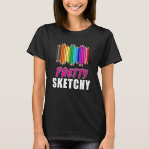 Fun Teacher Spaß Hübsche Farbige Stifte A T-Shirt