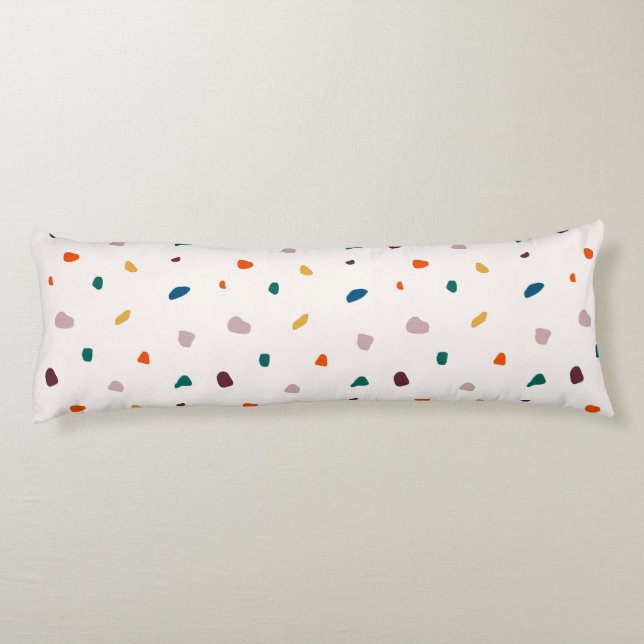 Fun Terrazzo Print Body Kissen (Rückseite)