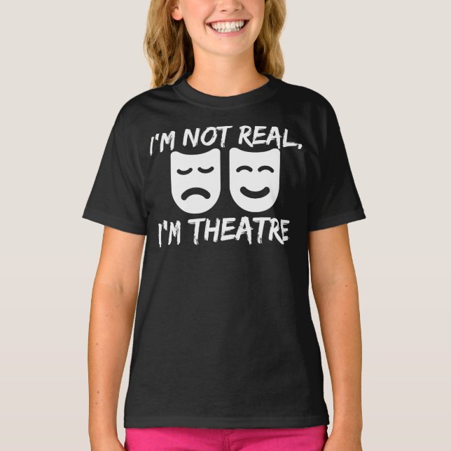 Fun Theater Masken Geschenk für Regisseur T-Shirt (Vorderseite)