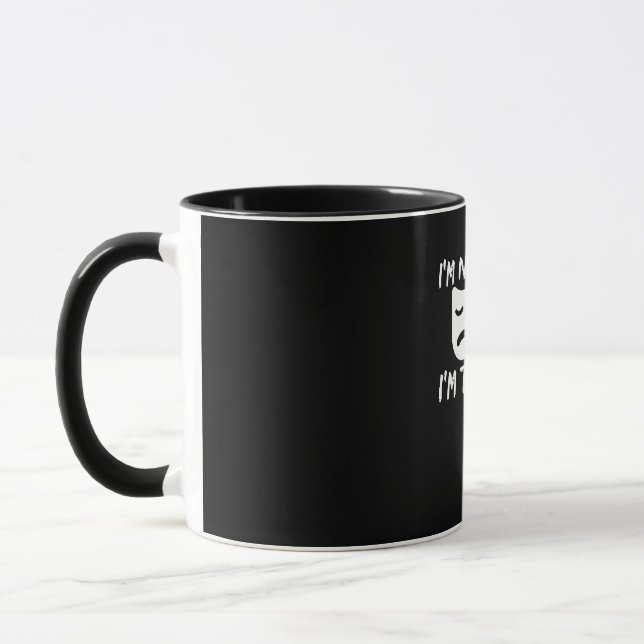 Fun Theater Masken Geschenk für Regisseur Tasse (Links)