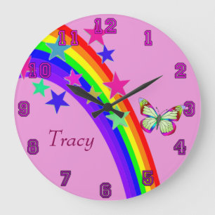 Fun Times Butterfly Große Wanduhr