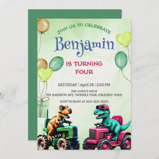 Fun to rex Dinosaurier Traktor-Ballon Geburtstag