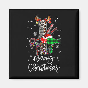 Fun Tool Friseur Barber Frohe Weihnachtsfeier Magnet