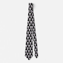 Fun Tooth Necktie oder Krawatte mit Glück, Lächeln