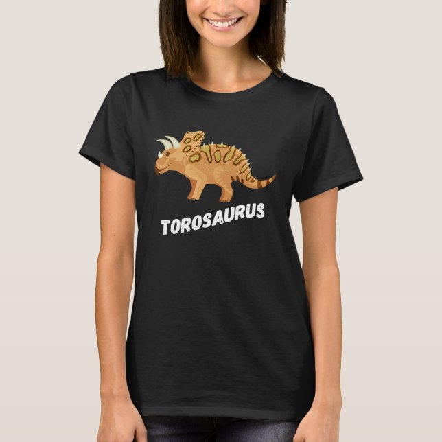 Fun Torosaurus Dinosaur T-Shirt (Vorderseite)