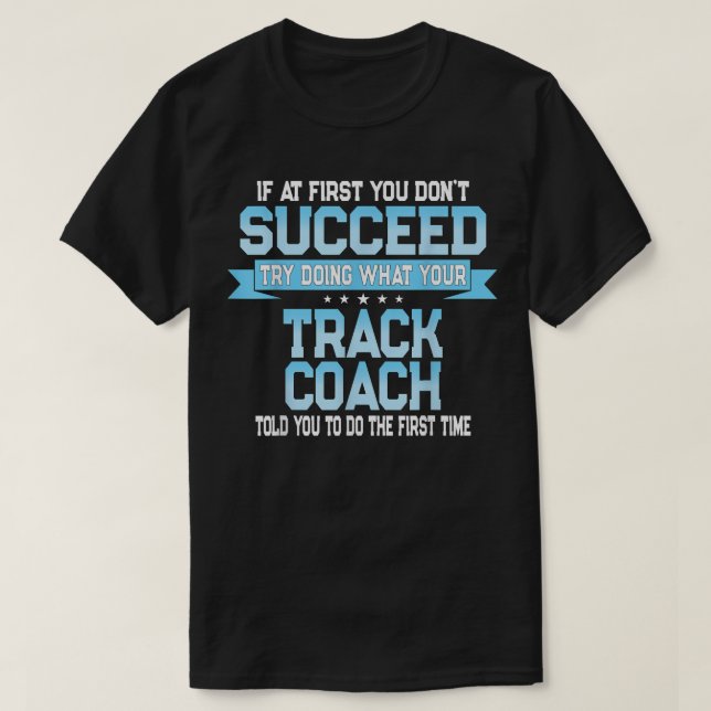 Fun Track und Field Coach Geschenk - Funny Track S T-Shirt (Design vorne)