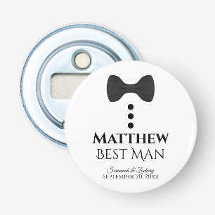 Fun Trauzeuge Gastgeschenk Hochzeit Black Bow Kraw Flaschenöffner