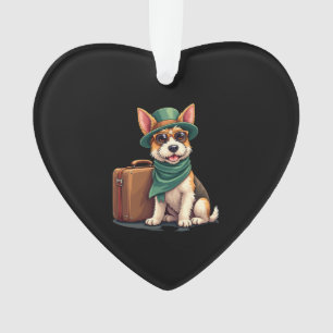Fun TravDog mit Beutel Grafik für Koffer Lo Ornament