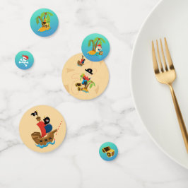 Fun Treasure Map Boy Pirate Geburtstagsparty Konfetti