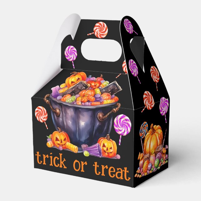 Fun Trick oder Treat Halloween Geschenkschachtel (Vorderseite)